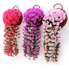 Violet Artificial Flower Party Decoration Simulation Valentine's Day Wedding Wall Hanging Basket Flower Orchid fake Flower